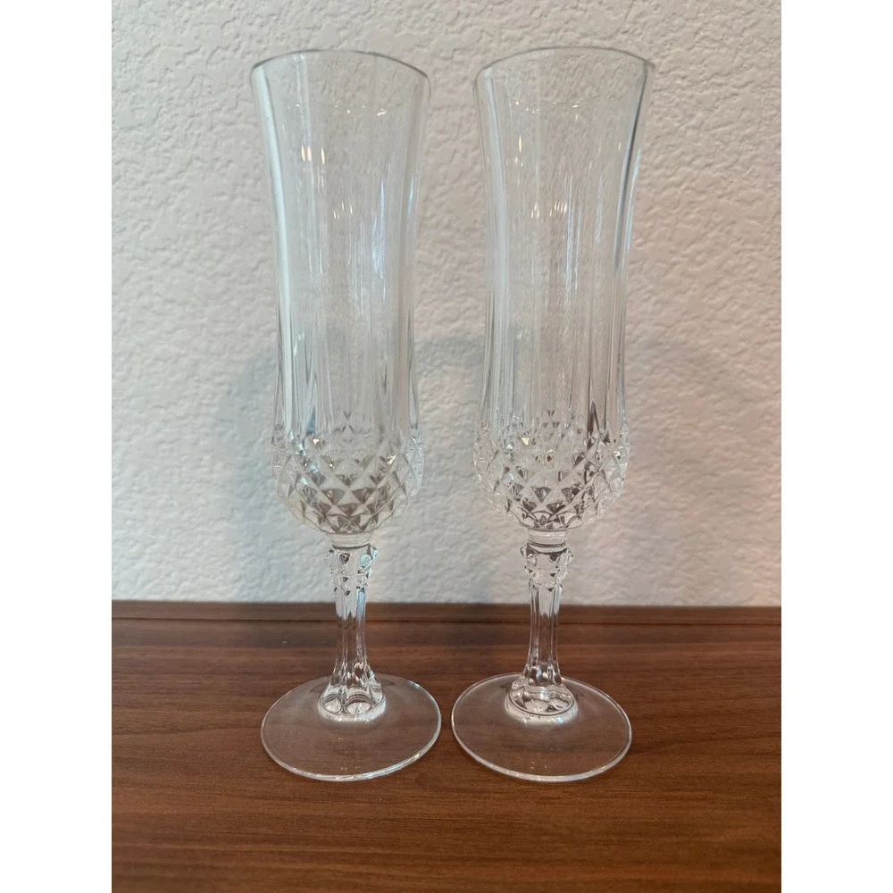 VTG Pair (Set 2) of Longchamp MCM‎ Cristal D'Arques 8